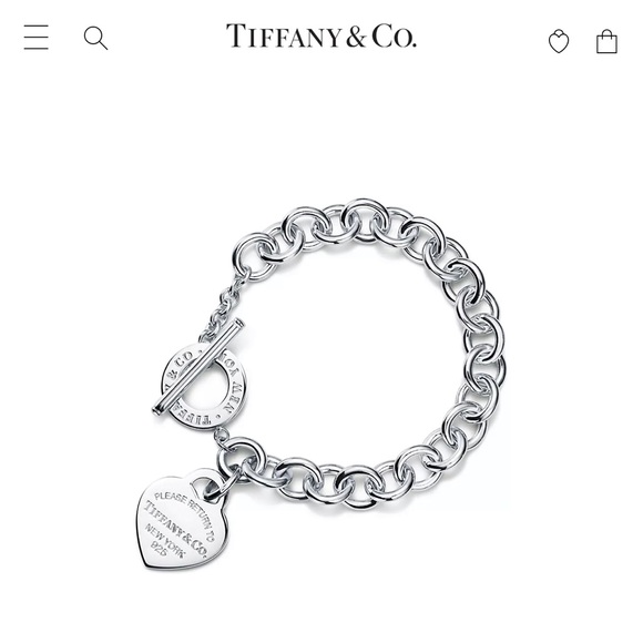 Tiffany & Co. Jewelry - Return to Tiffany® Heart Tag Toggle Bracelet Silver